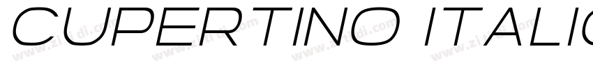 Cupertino Italic字体转换